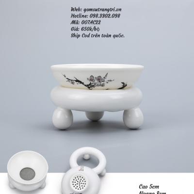 Bộ Ấm Chén Họa Tiết Hoa Đào